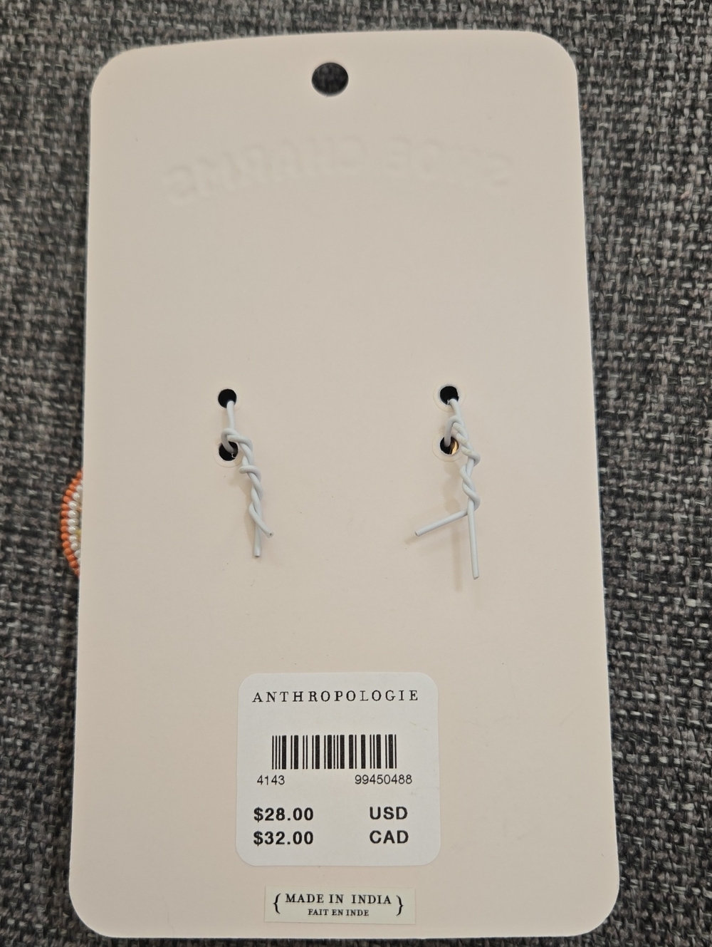 NWT Anthropologie Beaded Citrus Shoe Charms - Yellow & Orange - Picture 2 of 2